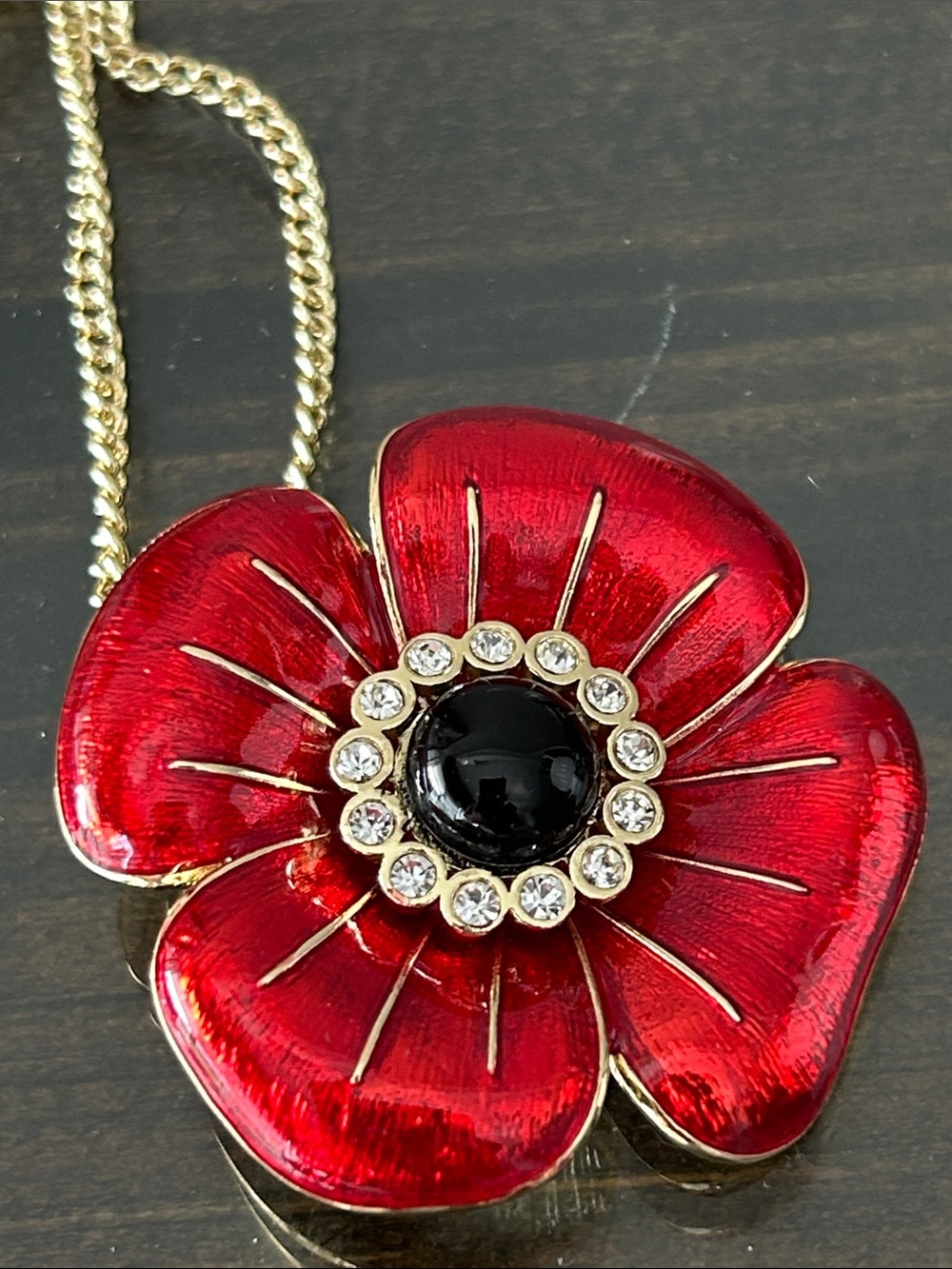 NWT poppy - lest we forget necklace brooch combo   🌺